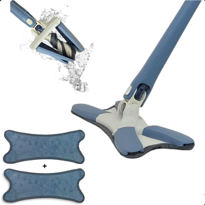 Rodo Mop Torce Pano Twist para Piso Laminado + 1 Refil Extra