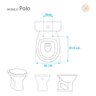 Assento Sanitário Soft Close Polo Verde Agua para Vaso Hervy - 3
