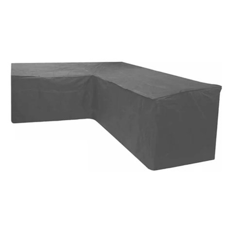 Capa Compatível Sofá em L Lisa Preta 120x50cm