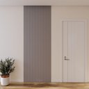 Ver imagem 1 de Painel Ripado Compacto 274x25cm Larg. 4 Unid. - Mdf - Cinza - Talatto