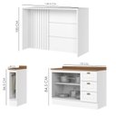 Ver imagem 4 de Bancada e Balcao Gourmet 146cm Ce817 Americana Branco Nature Henn