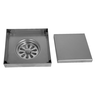 Ralo Invisível Oculto 12x12 Square Quadrado com Tampa 2 em 1 Piso Revestimento ou Inox Seca Piso - 5