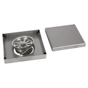 Ver imagem 1 de Ralo Invisível Oculto 12x12 Square Quadrado com Tampa 2 em 1 Piso Revestimento ou Inox Seca Piso