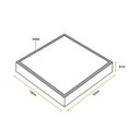 Ver imagem 2 de Ralo Invisível Oculto 12x12 Square Quadrado com Tampa 2 em 1 Piso Revestimento ou Inox Seca Piso