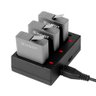 Carregador Triplo + Cabo Usb para Câmeras Gopro 5/6/7/8 Black - 5