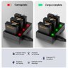 Carregador Triplo + Cabo Usb para Câmeras Gopro 5/6/7/8 Black - 2