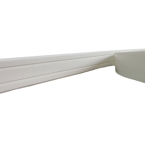 Boiserie Moldura Rodameio Eva Autocolante Flexível Orion 3,5cmx5mm 25 Metros - Branco
