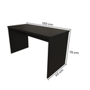 Ver imagem 3 de Escrivaninha Mesa Escritório 130CMX60CM 130cm Preto