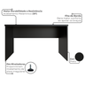 Escrivaninha Mesa Escritório 130cmx60cm - 8