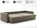 Ver imagem 4 de Sofá Tango 2,60m sem Caixa, Retrátil e Reclinável Veludocristal Fendi - Netsofas