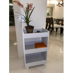 Carrinho Multiuso + Armário Para Decoração Bonito - 3