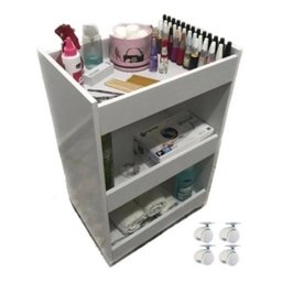 Carrinho Multiuso + Armário Para Decoração Bonito - 5