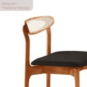 Ver imagem 6 de Conjunto de Mesa de Jantar Ello Tampo 240cm Barril Laminado e 8 Cadeiras Mônaco Premium Marrom/Linho Preto/Imbuia/Cinamomo
