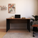 Ver imagem 5 de Escrivaninha Mesa Escritório 130cmx60cm 130cm Preto E Carvalho Mel