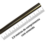 Kit Varão Para Cortina Alumínio 2,00m X 28mm Emenda Cores:Ouro Velho - 3