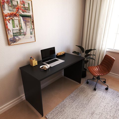 Escrivaninha Mesa Escritório 140CMX60CM 140cm Preto