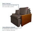 Ver imagem 6 de Poltrona Retrátil e Reclinável Base Madeira Maciça Atena