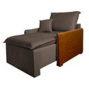 Ver imagem 2 de Poltrona Retrátil e Reclinável Base Madeira Maciça Atena