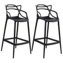 Ver imagem 2 de Kit Mesa Tolix Bistrô Bar com 2 Banquetas Allegra Altas - Preto