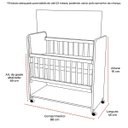 Ver imagem 4 de Mini Berço New Baby com Colchão e Grade Móvel:nature