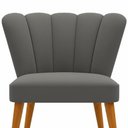 Ver imagem 2 de Kit 2 Cadeiras Decorativas para Penteadeira Quarto Mesa de Jantar Liz Cinza