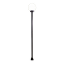 Ver imagem 1 de Poste e Luminária colonial Globo P de Jardim Preto 300cm Ouro Minas L039POM