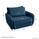 Ver imagem 4 de Sofá Cama Solteiro 105cm Mode CabeCasa MadeiraOriginals