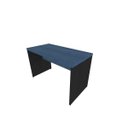 Ver imagem 2 de Mesa para Escritório 140cmx60cm 140cm Preto E Azul