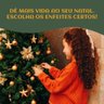 Kit C/6 Flor Vermelho Enfeite Árvore de Natal Decoração Natalina Luxo - 7
