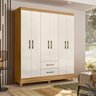 Guarda-Roupa Casal 6 Portas e 2 Gavetas e Pés Panamá - 1