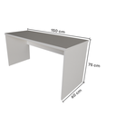 Ver imagem 3 de Escrivaninha Mesa Escritório 150cmx60cm 150cm Branco