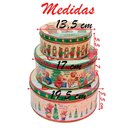 Ver imagem 4 de Conjunto de Latas Natalinas Ursinhos Feliz Natal para Doces Chocolates