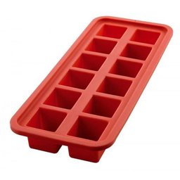 Forma de Gelo Quadrada Vermelha - 1