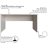 Escrivaninha Mesa Escritório 160cmx60cm - 4