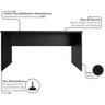 Escrivaninha Mesa Escritório 160cmx60cm - 4