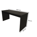 Ver imagem 3 de Escrivaninha Mesa Escritório 160CMX60CM 160cm Preto
