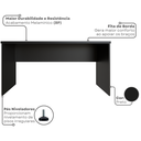 Ver imagem 4 de Escrivaninha Mesa Escritório 160CMX60CM 160cm Preto