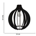 Ver imagem 2 de Lustre Pêndulo de Teto Luminária Pendente Preto