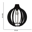 Ver imagem 4 de Lustre Pêndulo de Teto Luminária Pendente Preto