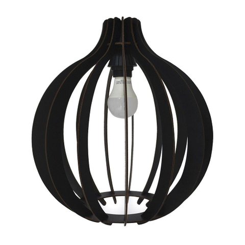 Lustre Pêndulo de Teto Luminária Pendente Preto