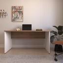 Ver mais imagens de Escrivaninha Mesa Escritório 160CMX60CM 160cm Branco e Carvalho Mel Bege