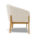 Ver imagem 4 de Poltrona Stella Bouclê Base Madeira Castanho - D'Rossi Grafite