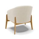 Ver imagem 5 de Poltrona Stella Bouclê Base Madeira Castanho - D'Rossi Grafite