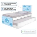 Ver imagem 3 de Bi Cama Juvenil Zap com Cabeceira Nuvem Menino