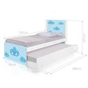 Ver imagem 2 de Bi Cama Juvenil Zap com Cabeceira Nuvem Menino