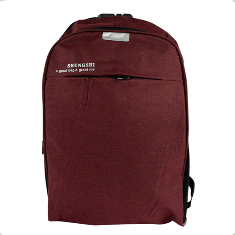 Mochila Urban Pro Anti Furto para Notebook C/saída Cabo Usb Fone Ouvido Vermelho Escuro