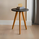 Ver imagem 3 de Mesa Decorativa Lateral com Pés Palito 35x40 Retro Decoração de Apoio Cabeceira para Sala Quarto Vit