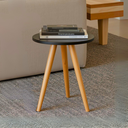 Ver imagem 2 de Mesa Decorativa Lateral com Pés Palito 35x40 Retro Decoração de Apoio Cabeceira para Sala Quarto Vit