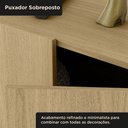Ver imagem 6 de Rack Sala 100% MDF para TV até 60 Polegadas com Pés em Metalon 164x54x40cm Castanho