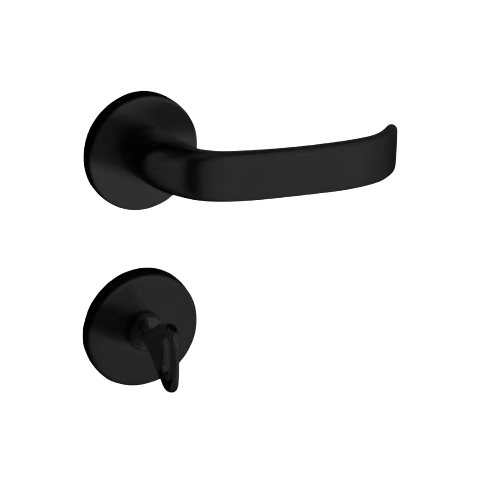 Fechadura Wc Concept Roseta 413-40CB Preto Pado Pado s/a